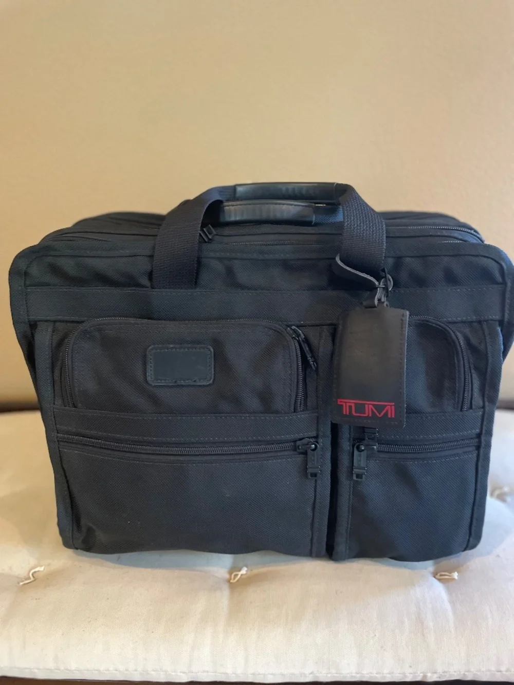 Tumi Black Ballistic Nylon Laptop Bag